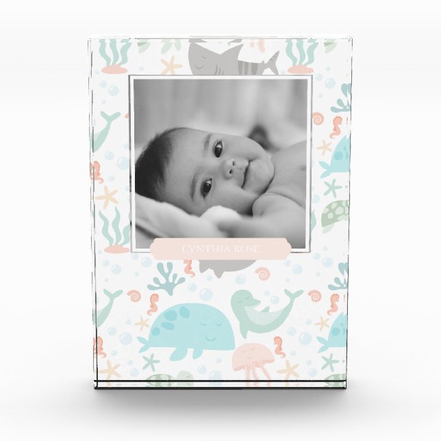 Baby Girl Under The Sea Photo Block (Front)