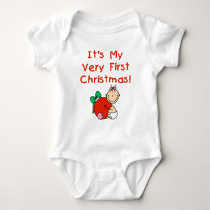 Baby Girl Very 1st Christmas Baby Bodysuit