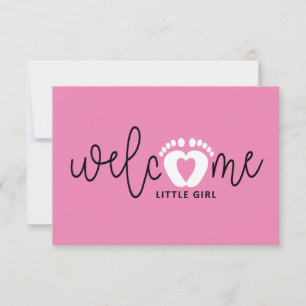 Baby girl was born. birth cards. card