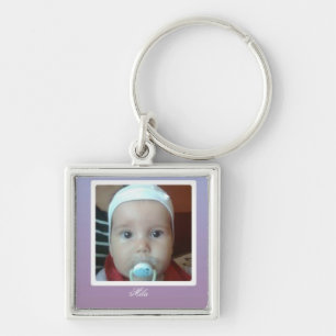 baby girl with big eyes key ring