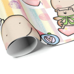 Baby Girl Wrapping Paper 