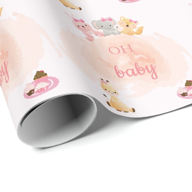 Baby girl wrapping paper (Roll Corner)