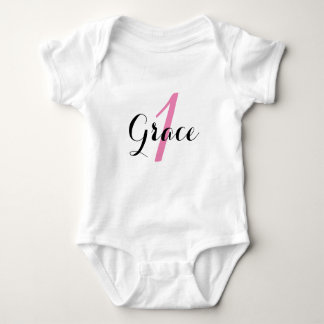 Baby Girl's 1st Birthday Tutu Bodysuit