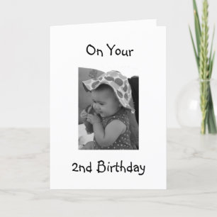 **BABY GIRL'S 2nd BIRTHDAY** CARD