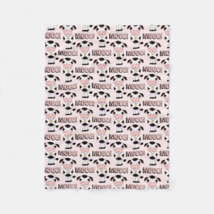 Baby girls Country cow fleece blanket