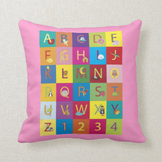 Baby Girls Pink Alphabet Pillow