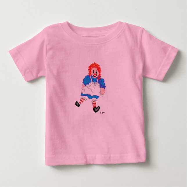 Baby Girl's T-shirt Raggedy Ann by Sarr (Front)
