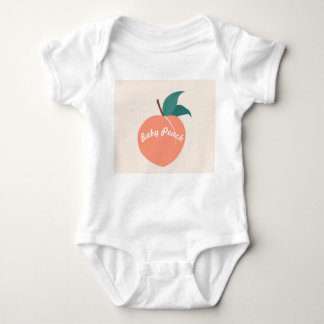  Baby Girls Vest ‘Baby Peach’ Bodysuit