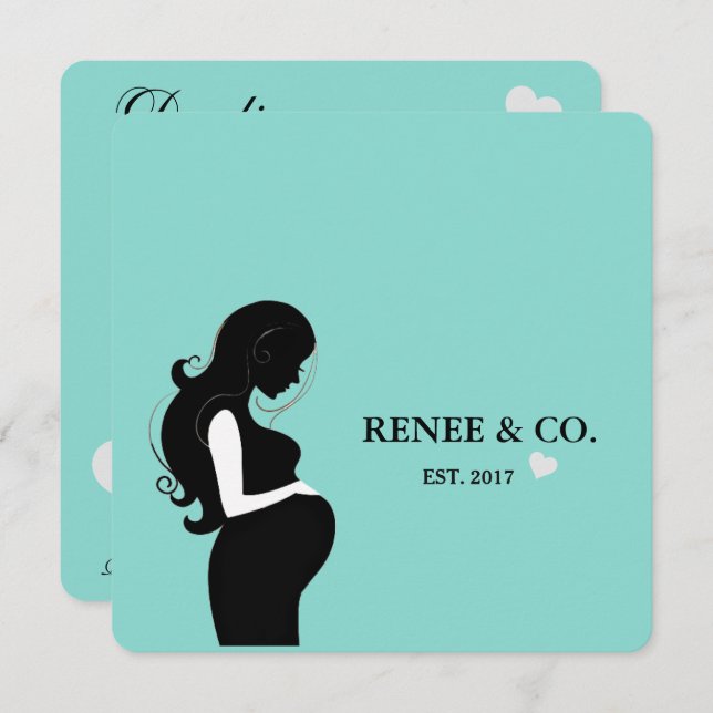 Baby Glam Shower Celebration Sprinkle Party Invitation (Front/Back)