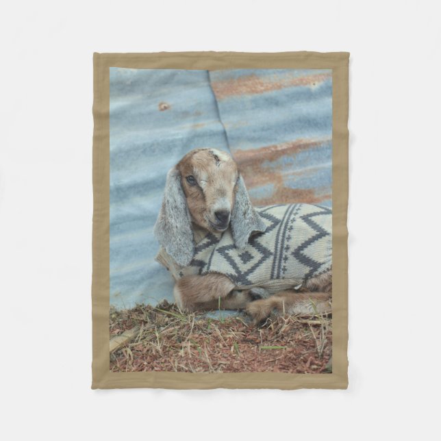 Baby Goat Fleece Blanket (Front)