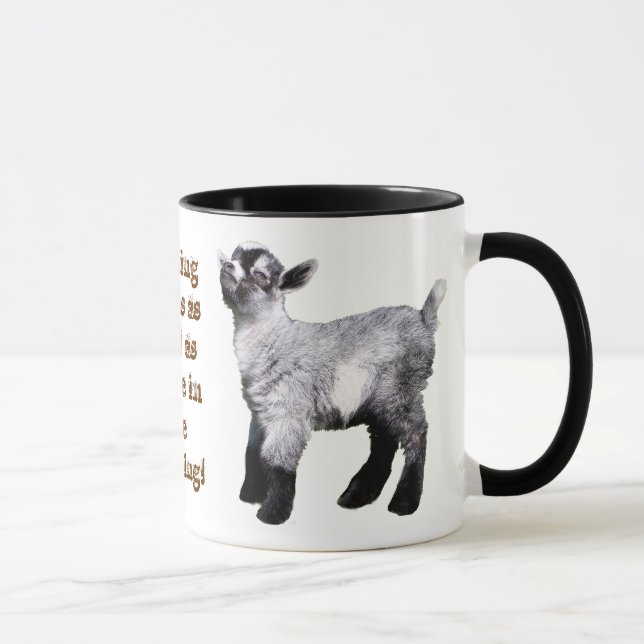 Baby Goat with Nose in Air Mug (Right)