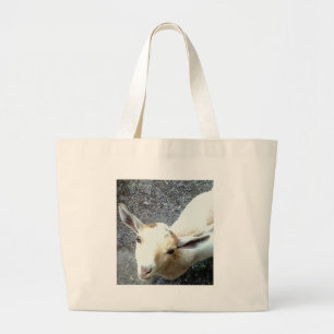 Baby Goat - Zoo Animals Design Large Tote Bag