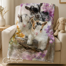 Baby Goats in Autumn Foliage 2