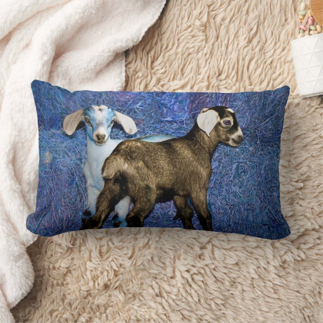 Baby Goats Lumbar Cushion (Blanket)