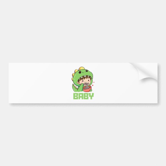 baby godzilla bumper sticker (Front)