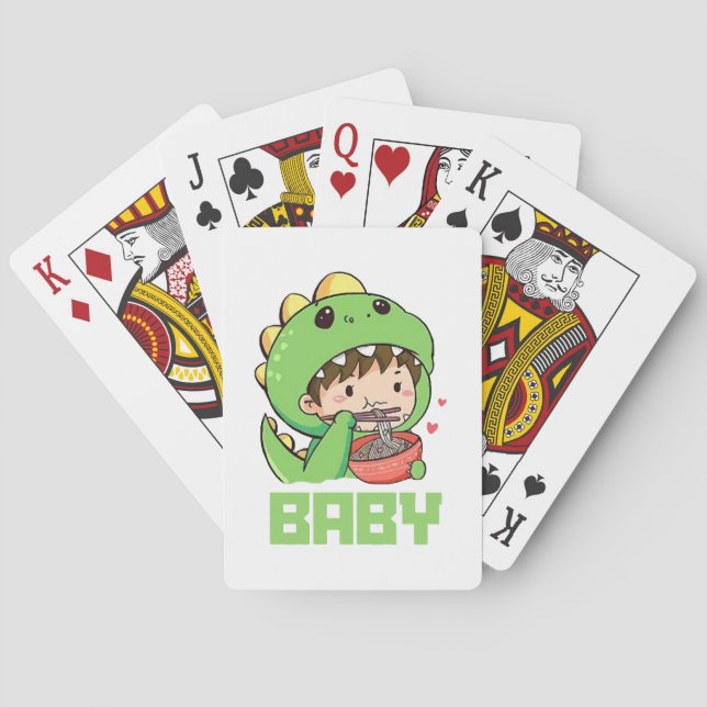 baby godzilla playing cards (Back)