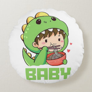 baby godzilla round cushion