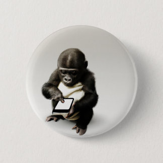 Baby gorilla Button