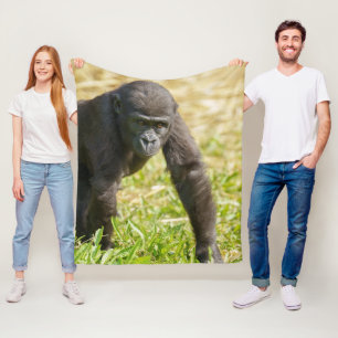 Baby Gorilla Fleece Blanket