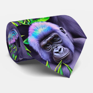 Baby Gorilla Pattern Tie