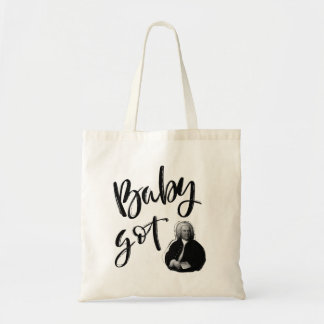 Baby got Bach graffiti script portrait  Tote Bag