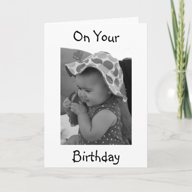 **BABY GRANDDAUGHTER'S BIRTHDAY** CARD (Front)