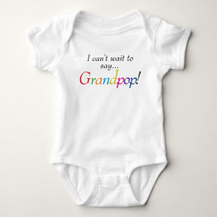 Baby Grandpop Saying Fun Infant Shirt