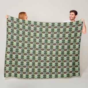 Baby Grey Squirrels Christmas Fleece Blanket