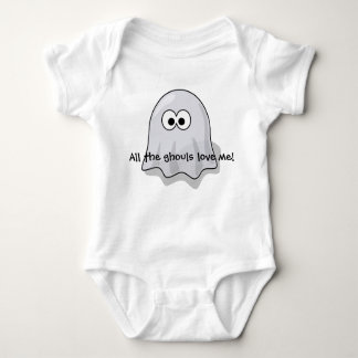 Baby halloween shirt- All the ghouls love me! Baby Bodysuit