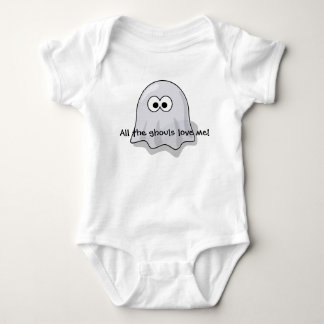 Baby halloween shirt- All the ghouls love me! Bodysuit