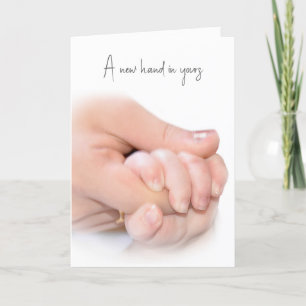 Baby Hand Congratulations  Card