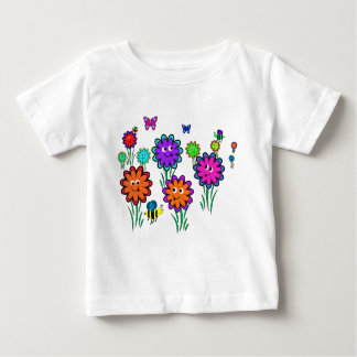 Baby Happy Flowers Baby T-Shirt