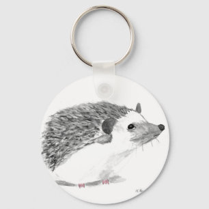Baby hedgehog animal key ring