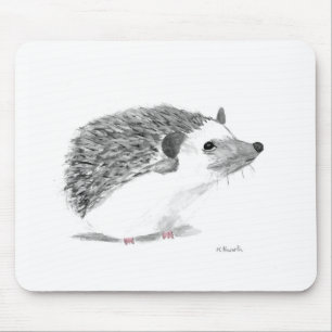 Baby hedgehog animal mouse pad