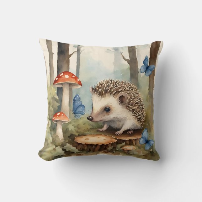 Baby Hedgehog Boys Cushion (Front)