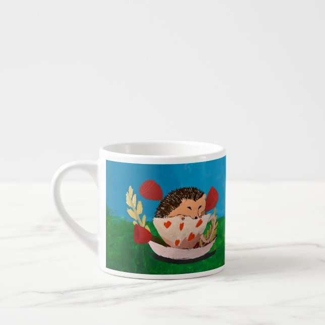 Baby Hedgehog Espresso Cup (Left)