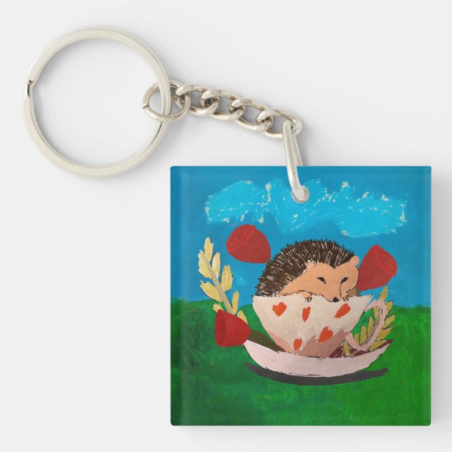 Baby Hedgehog Key Ring (Front)