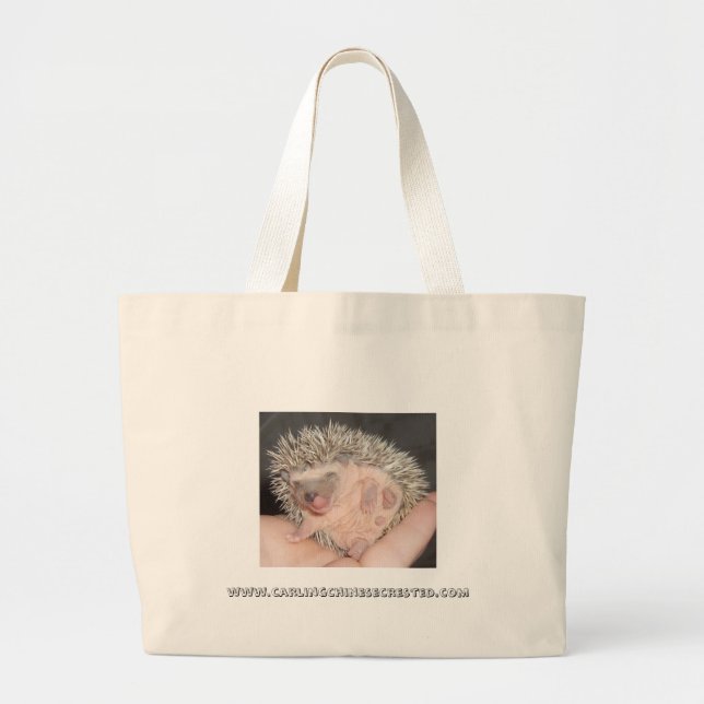 Baby hedgehog tote bag (Front)