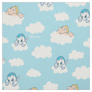 Baby Hercules and Pegasus Cloud Pattern Fabric