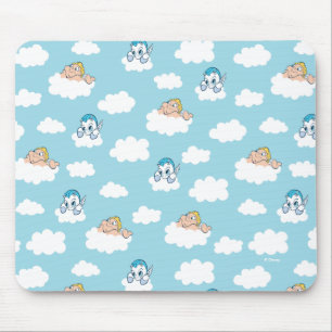 Baby Hercules and Pegasus Cloud Pattern Mouse Pad