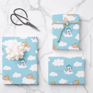 Baby Hercules and Pegasus Cloud Pattern Wrapping P Wrapping Paper Sheet