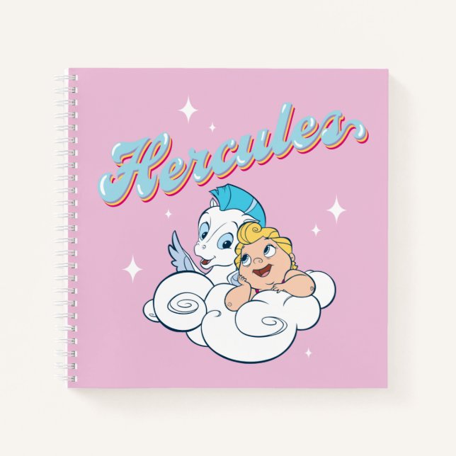 Baby Hercules and Pegasus on a Cloud Notebook (Front)