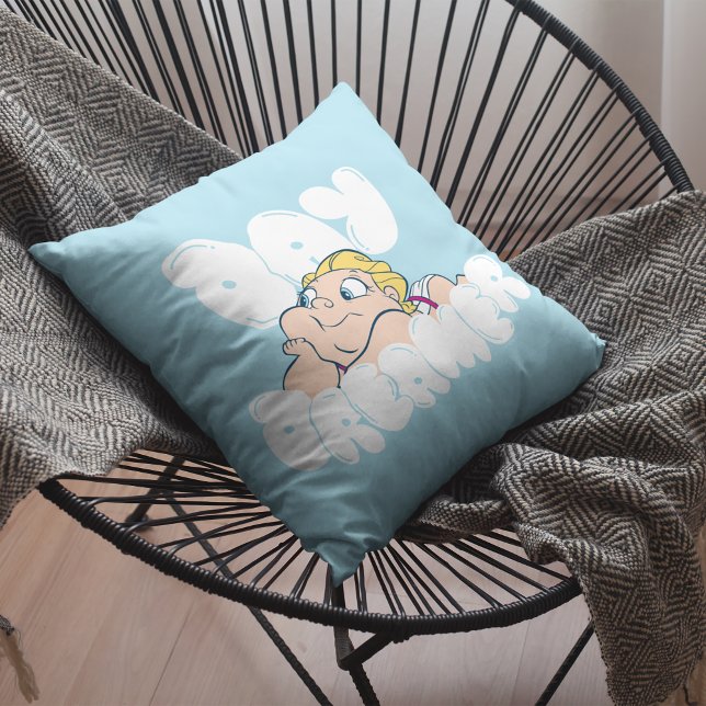 Baby Hercules - Day Dreamer Throw Pillow (Pillow on chair)