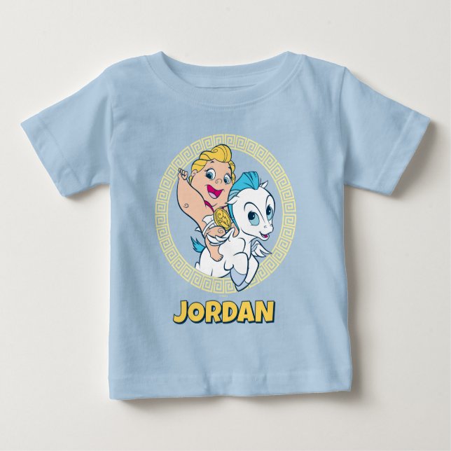 Baby Hercules Riding Pegasus Baby T-Shirt (Front)