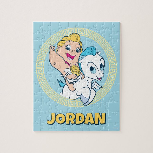 Baby Hercules Riding Pegasus Jigsaw Puzzle (Vertical)
