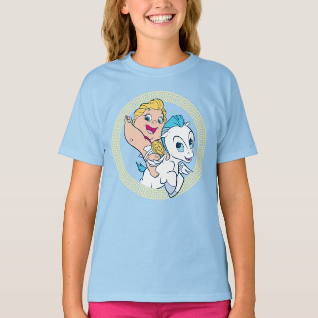 Baby Hercules Riding Pegasus T-Shirt (Front)
