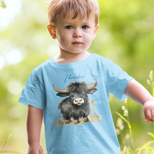 Baby Highland Cow Boy T-Shirt