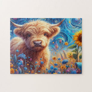 Baby Highland Cow Jigsaw Puzzle