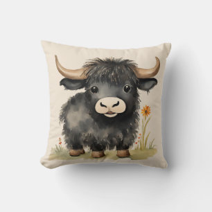 Baby Highland Cow Neutral  Cushion