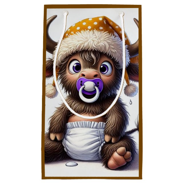 Baby Highland, New Baby Small Gift Bag (Front)